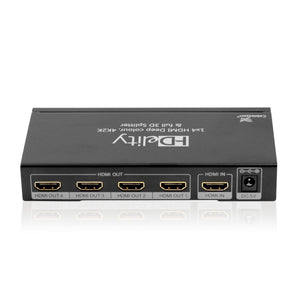 Cablesson HDelity 1x4 HDMI Splitter mit 4K2K mit Ivuna Flex Plus-2m High Speed HDMI-Kabel mit Ethernet