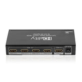 Cablesson HDelity 1x4 HDMI Splitter mit 4K2K mit XO Platinum 1,5 m High Speed HDMI-Kabel mit Ethernet - Schwarz